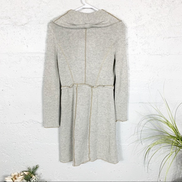 Anthropologie Tiny Shawl Collar Long Cardigan - Picture 7 of 8